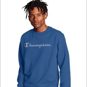 Cyan Blue Champion Crewneck